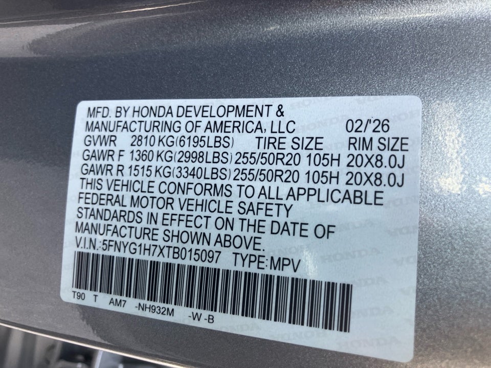2026 Honda Pilot Touring