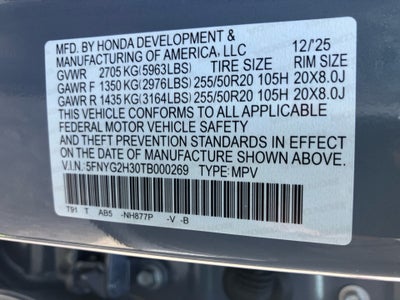 2026 Honda Pilot Sport