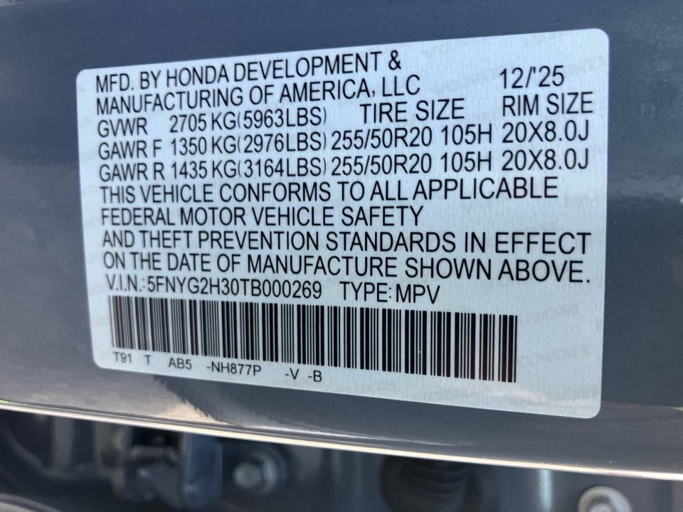 2026 Honda Pilot Sport