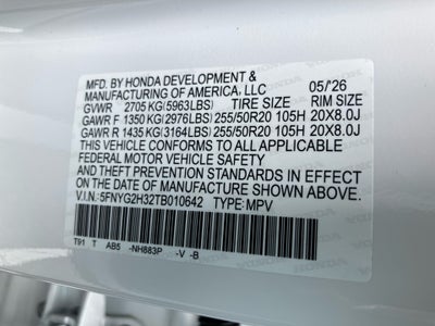 2026 Honda Pilot Sport