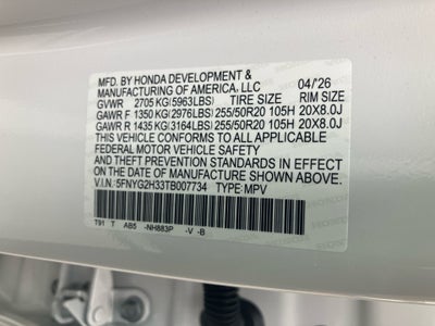 2026 Honda Pilot Sport