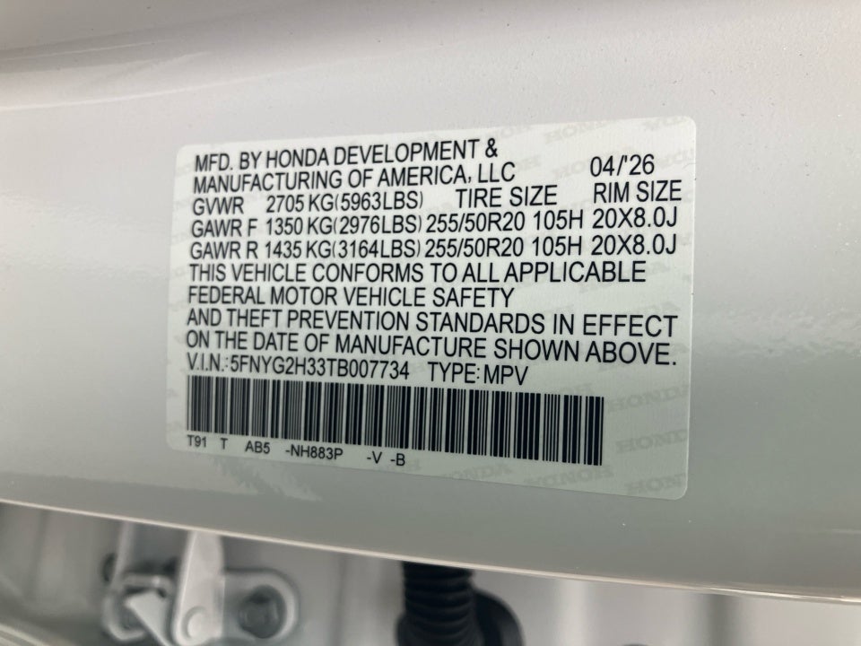 2026 Honda Pilot Sport
