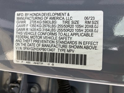 2023 Honda Pilot Sport