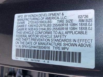 2026 Honda Pilot EX-L