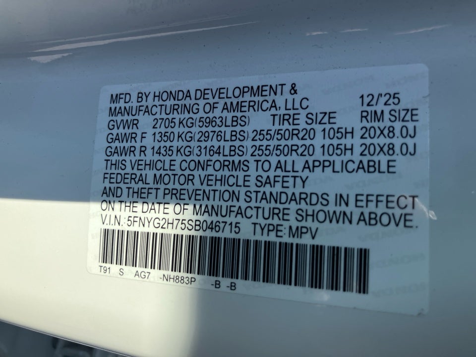 2025 Honda Pilot Touring