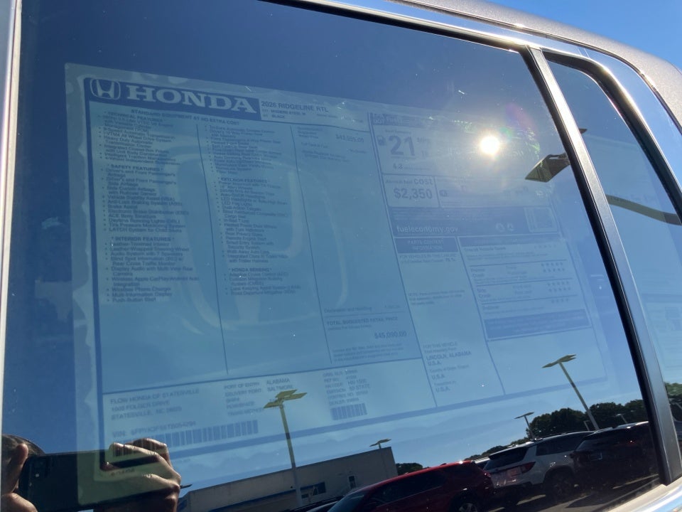 2026 Honda Ridgeline RTL