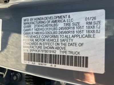 2026 Honda Ridgeline TrailSport+