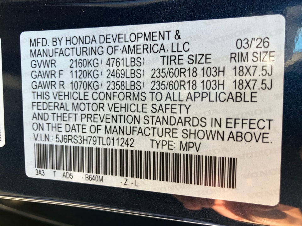 2026 Honda CR-V EX-L 2WD