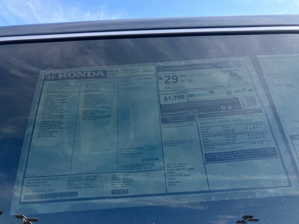 2026 Honda CR-V LX AWD