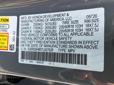 2026 Honda CR-V Hybrid Sport-L
