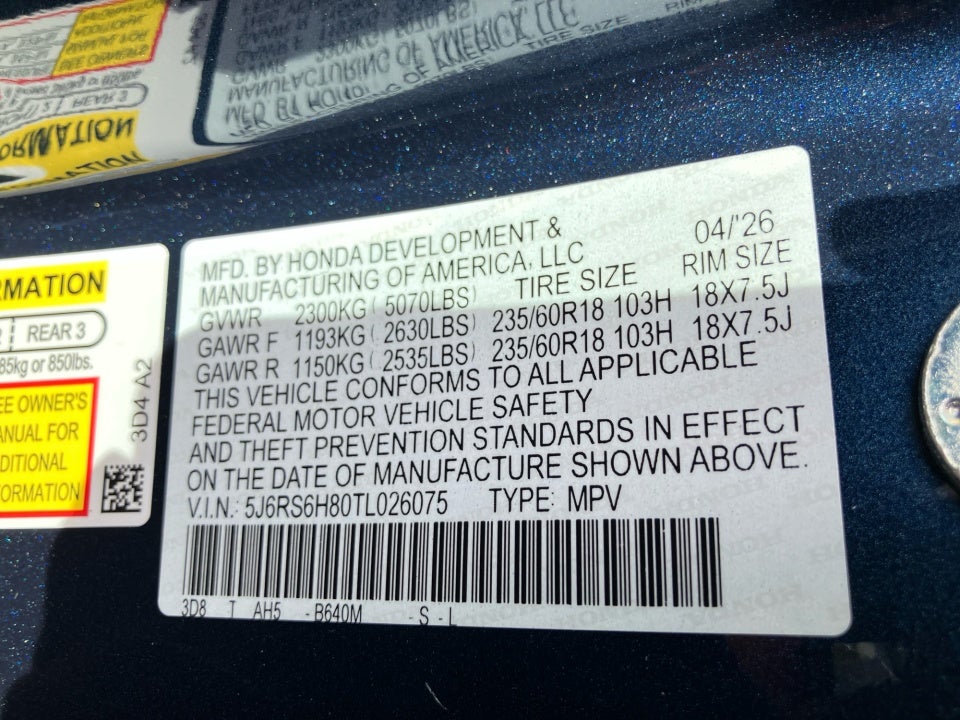 2026 Honda CR-V Hybrid AWD Sport-L