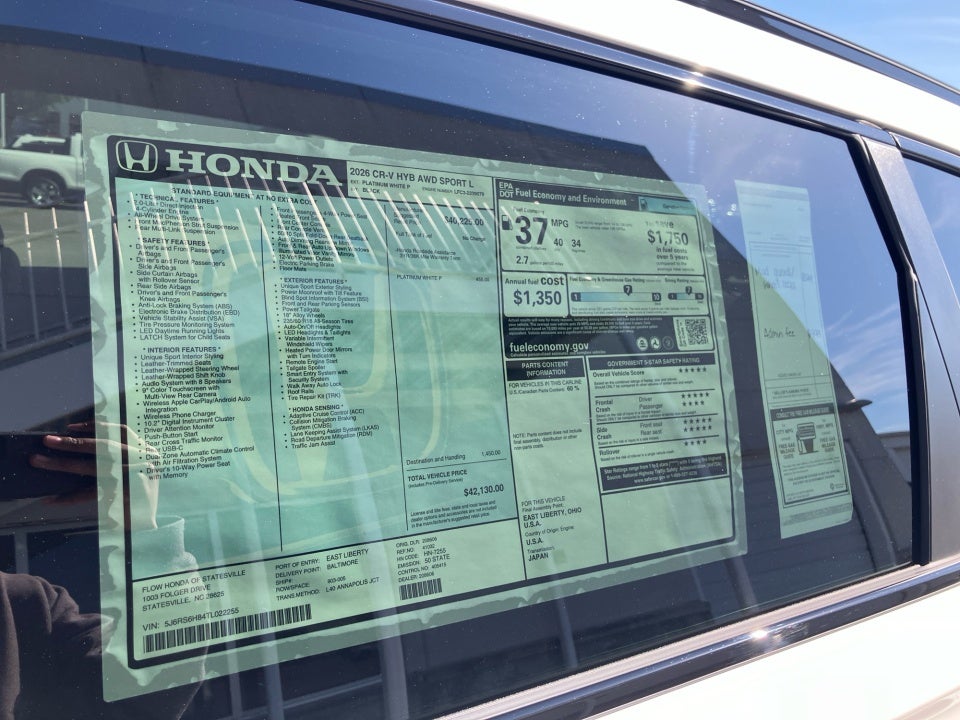 2026 Honda CR-V Hybrid AWD Sport-L