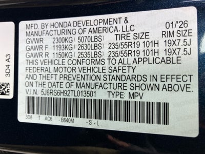 2026 Honda CR-V Hybrid AWD Sport Touring