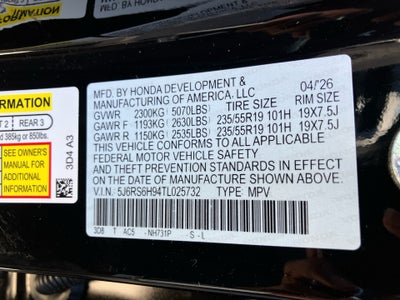 2026 Honda CR-V Hybrid AWD Sport Touring