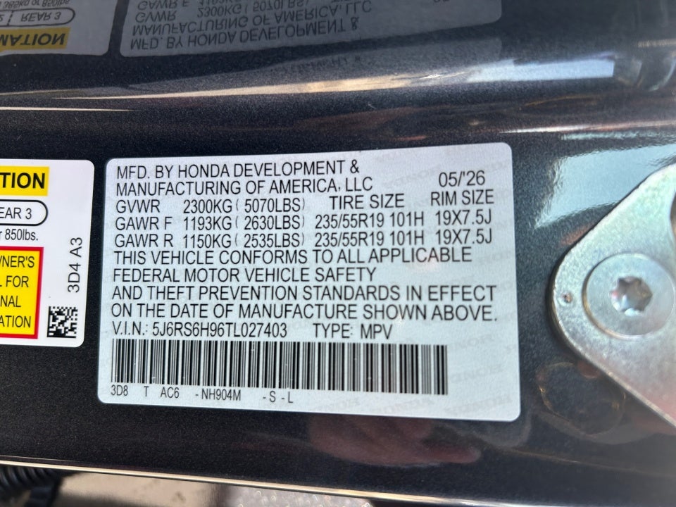 2026 Honda CR-V Hybrid AWD Sport Touring
