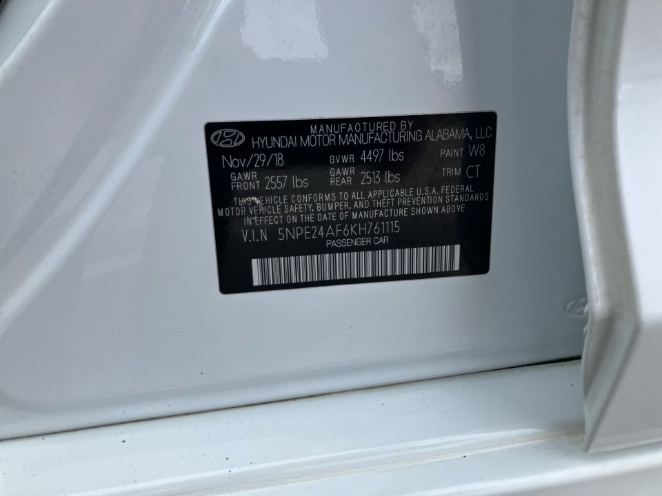 2019 Hyundai Sonata SE