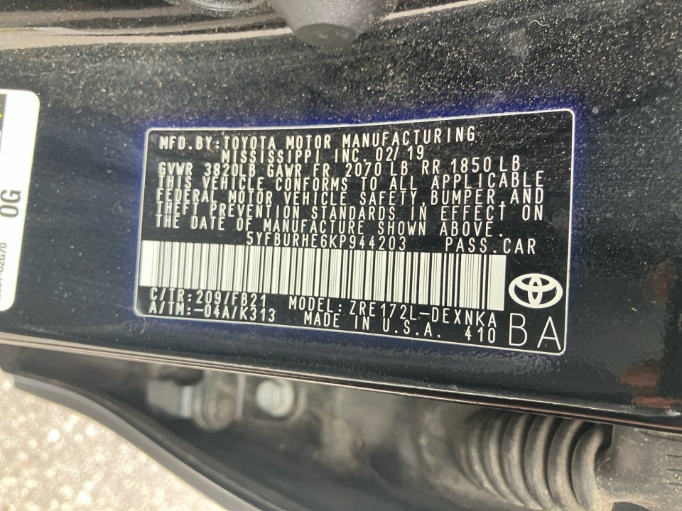 2019 Toyota Corolla LE