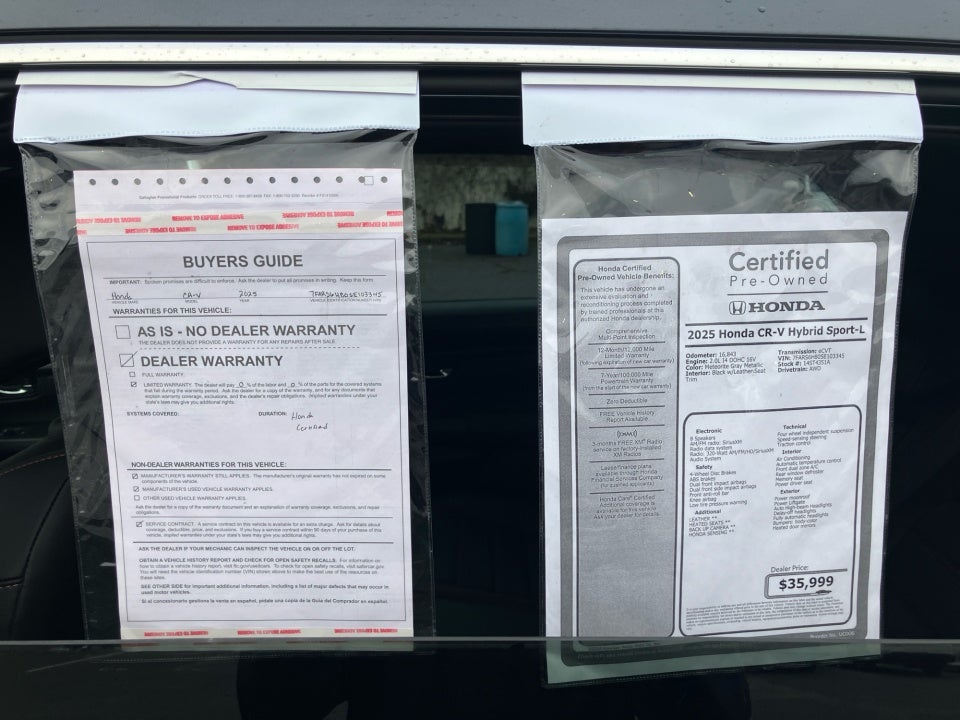 2025 Honda CR-V Hybrid Sport-L