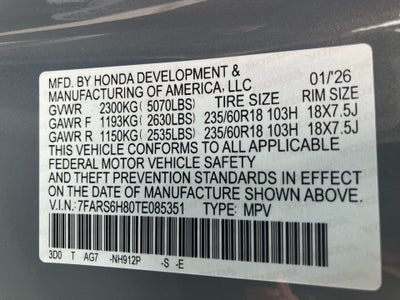 2026 Honda CR-V Hybrid AWD Sport-L