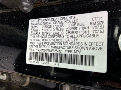 2021 Honda CR-V AWD Special Edition