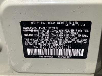 2015 Subaru XV Crosstrek 2.0i