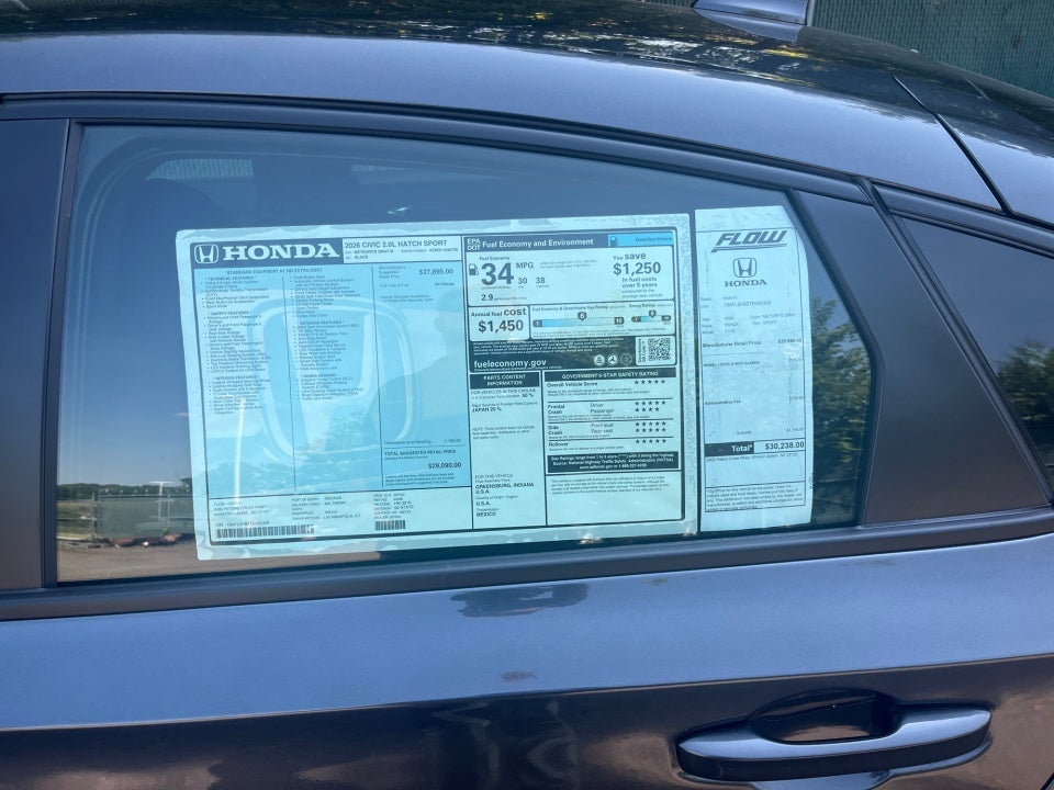 2026 Honda Civic Hatchback Sport