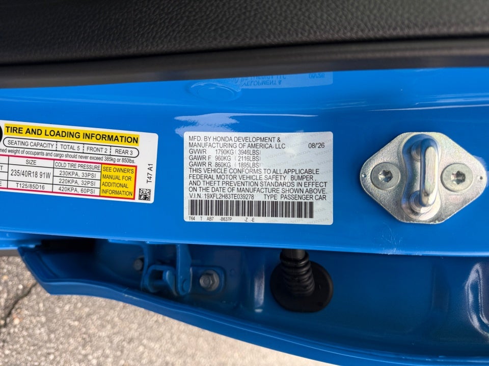 2026 Honda Civic Hatchback Sport