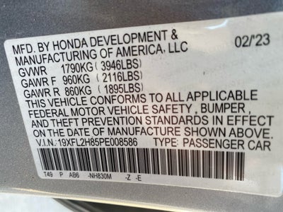 2023 Honda Civic Hatchback Sport