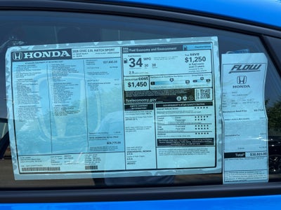 2026 Honda Civic Hatchback Sport