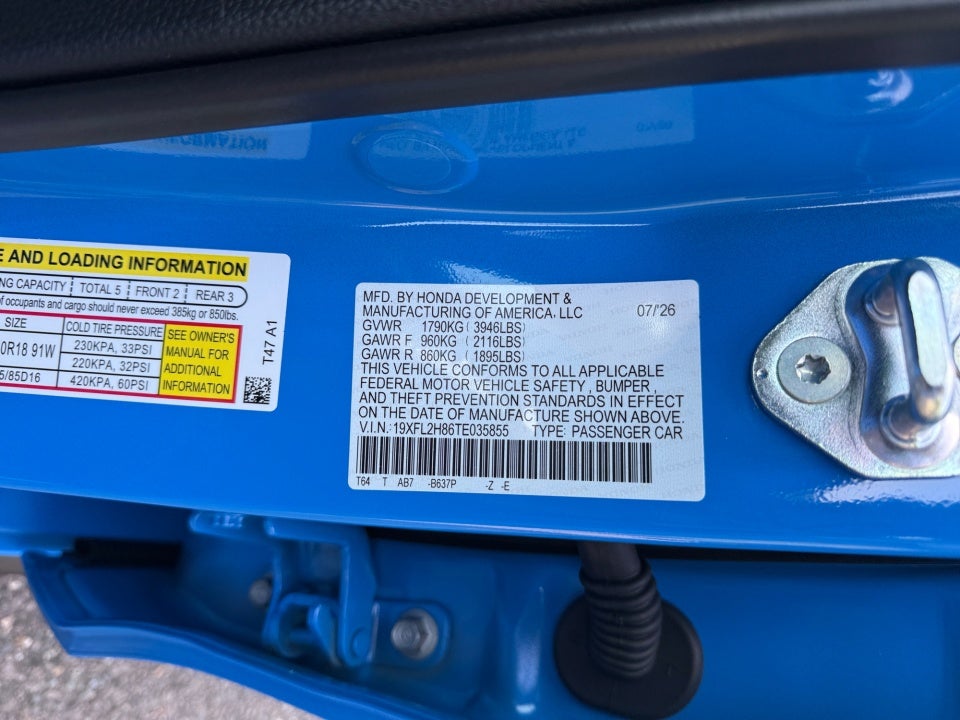 2026 Honda Civic Hatchback Sport