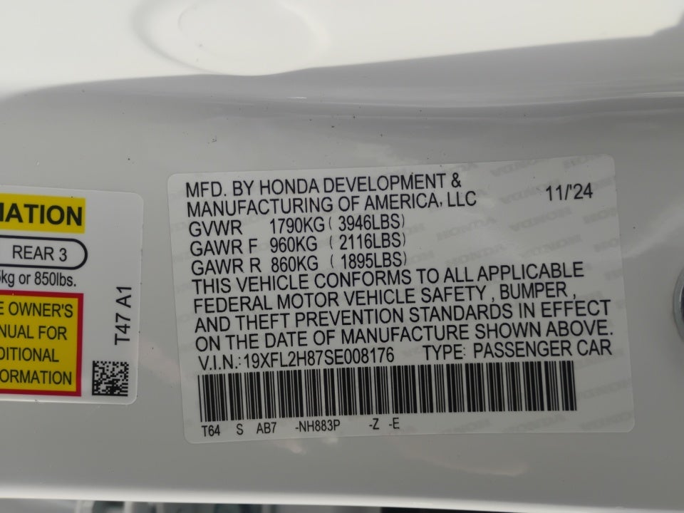 2025 Honda Civic Sedan Sport