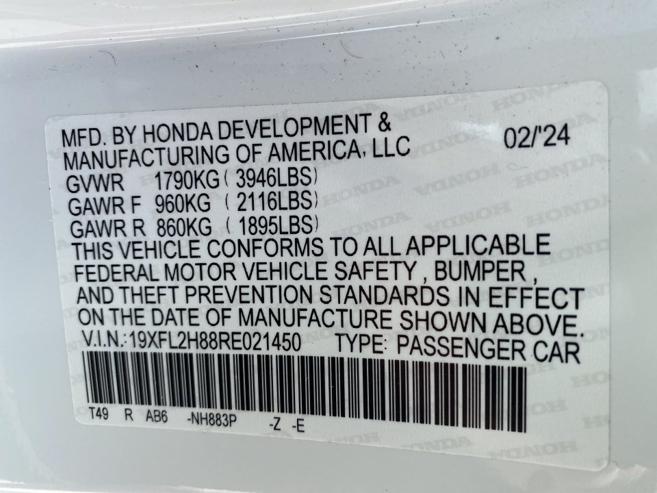 2024 Honda Civic Hatchback Sport
