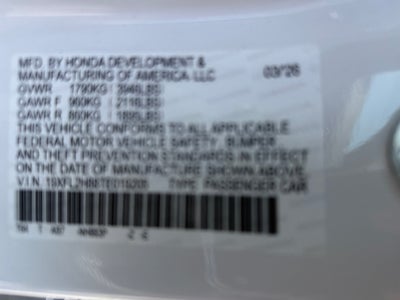 2026 Honda Civic Hatchback Sport