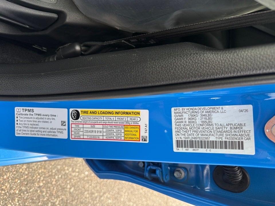 2026 Honda Civic Hatchback Sport