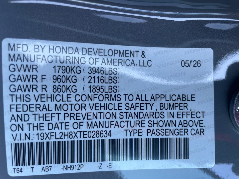 2026 Honda Civic Hatchback Sport