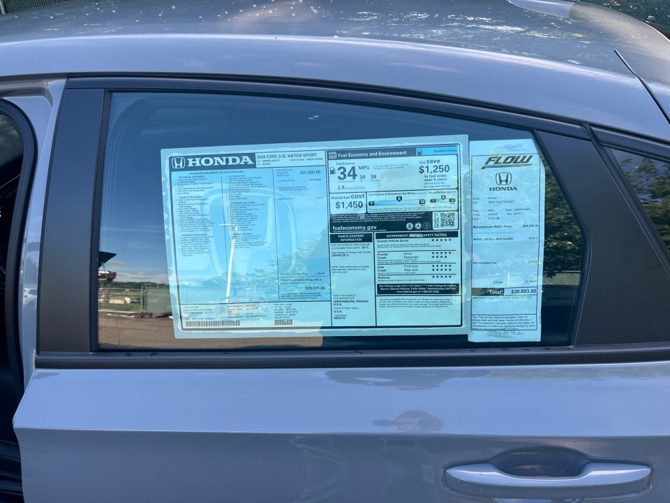 2026 Honda Civic Hatchback Sport