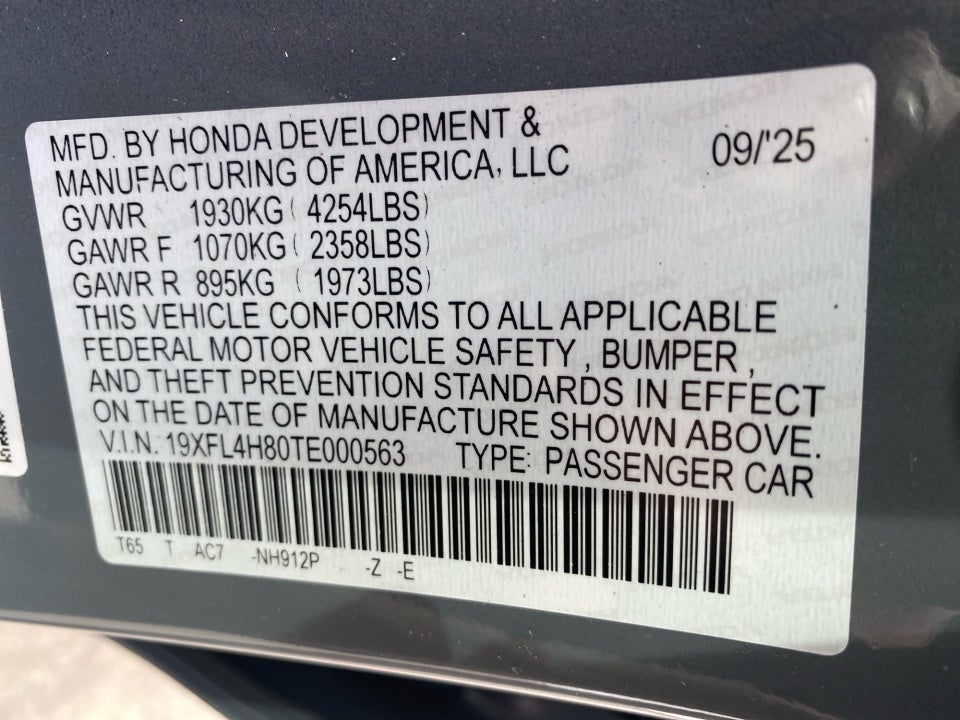 2026 Honda Civic Hybrid Sport