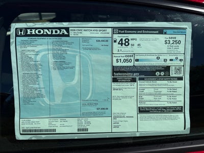 2026 Honda Civic Hybrid Sport