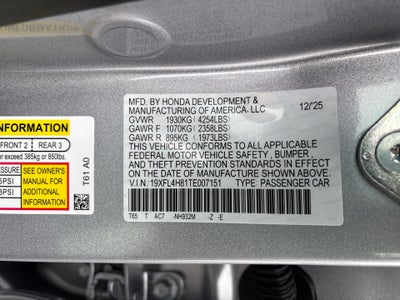 2026 Honda Civic Hybrid Sport