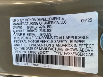 2026 Honda Civic Hybrid Sport