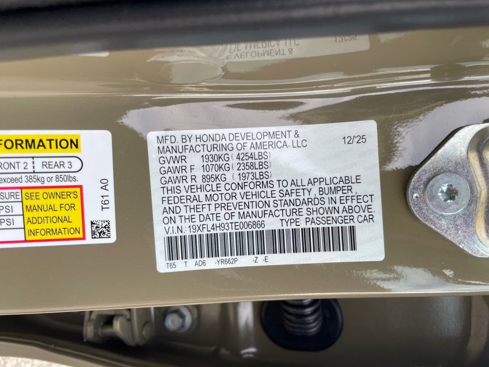 2026 Honda Civic Hybrid Sport Touring