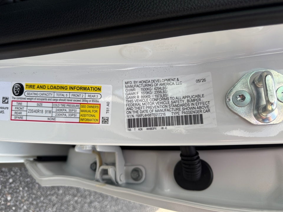 2026 Honda Civic Hybrid Sport Touring