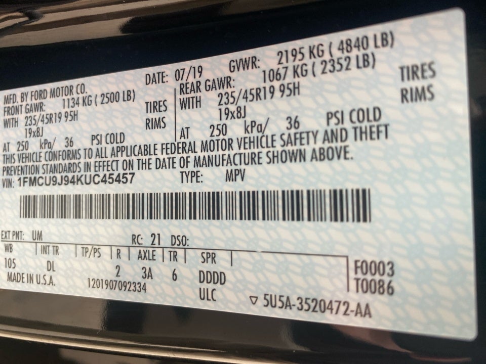 2019 Ford Escape Titanium