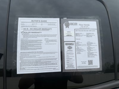 2017 Chevrolet Silverado 1500 Custom