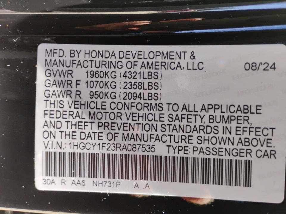 2024 Honda Accord Sedan LX