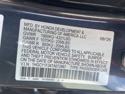 2026 Honda Accord Sedan LX