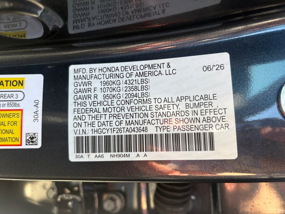 2026 Honda Accord Sedan LX