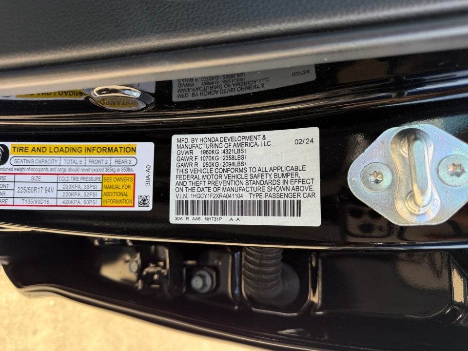 2024 Honda Accord Sedan LX