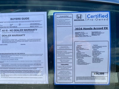 2024 Honda Accord Sedan EX