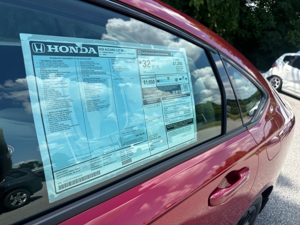 2025 Honda Accord Sedan SE